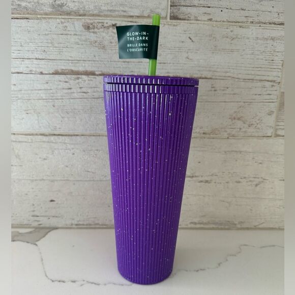 Brand New Starbucks Purple Glow in the dark Halloween 2024 special cup - Picture 1 of 2